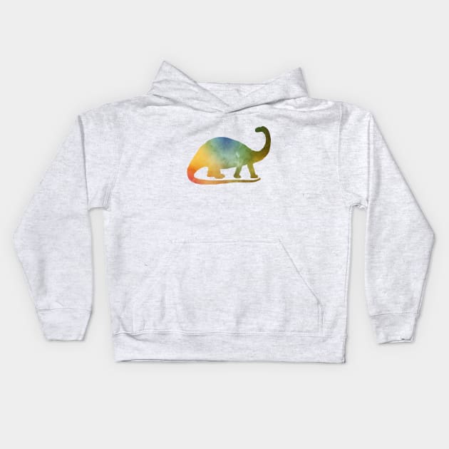 Brontosaurus Kids Hoodie by TheJollyMarten